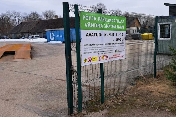 Pildil on Vändra jäätmejaam.