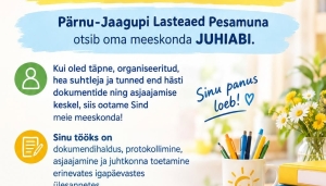 Pildil on kuulutus.